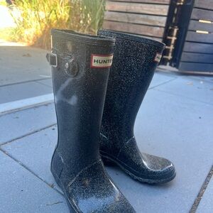 Hunter sparkly boots size 3